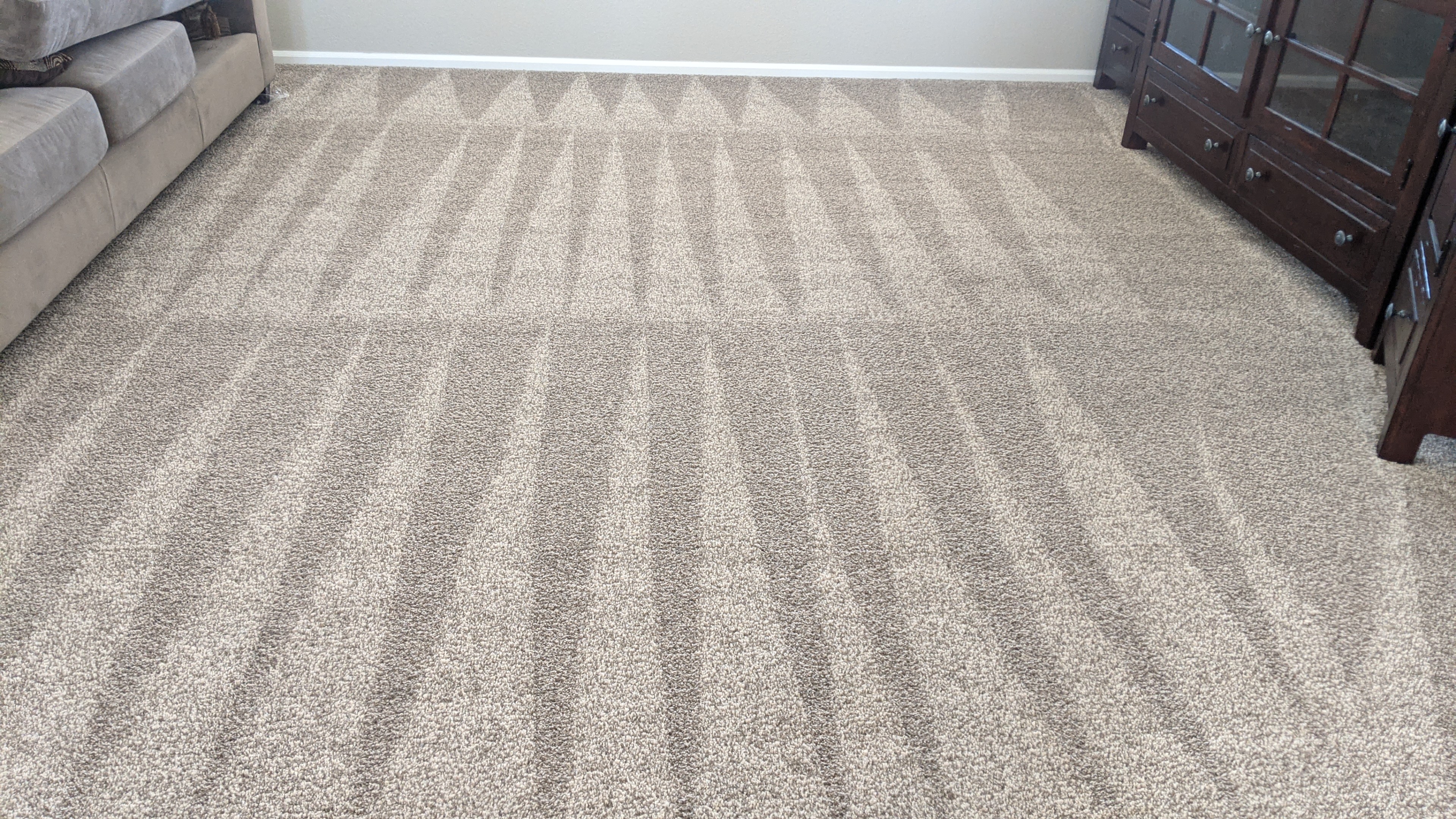 Clients actual carpet after cleaning stains